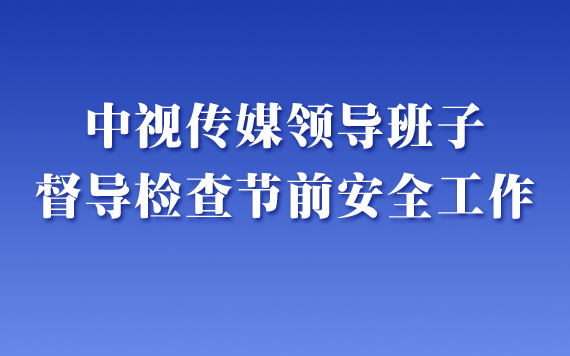 中視傳媒領(lǐng)導(dǎo)班子督導(dǎo)檢查節(jié)前安全工作