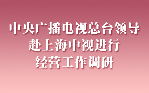 中央廣播電視總臺領(lǐng)導(dǎo)赴上海中視進(jìn)行經(jīng)營工作調(diào)研